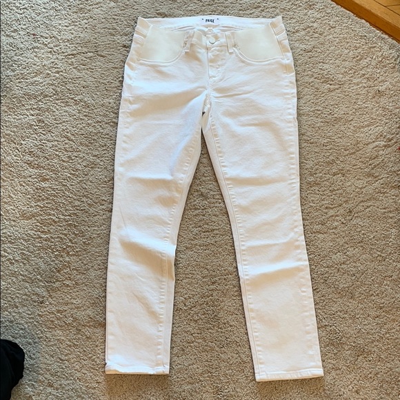 PAIGE maternity skyline ankle peg | white 28 - Picture 4 of 6